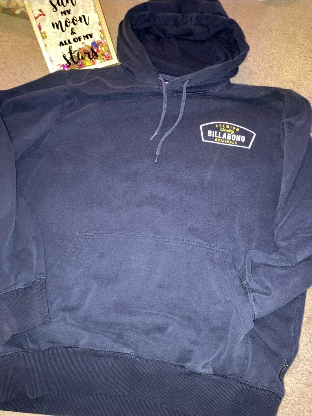 Billabong Navy Hooded Sweatshirt